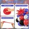 58PCS Red Blue Black & Metallic Silver Balloon Set – Hero Theme Birthday, Boys Party, Kids Celebration & Event Backdrop Decorations (12 Inch Latex & Foil Balloons)
